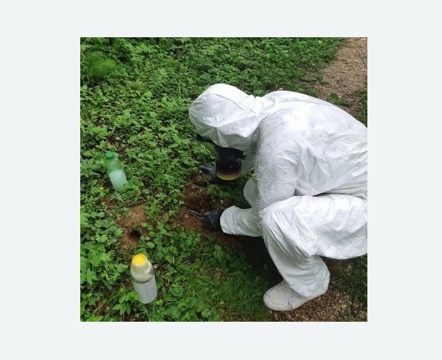 уничтожение кротов на участке в Волчанске